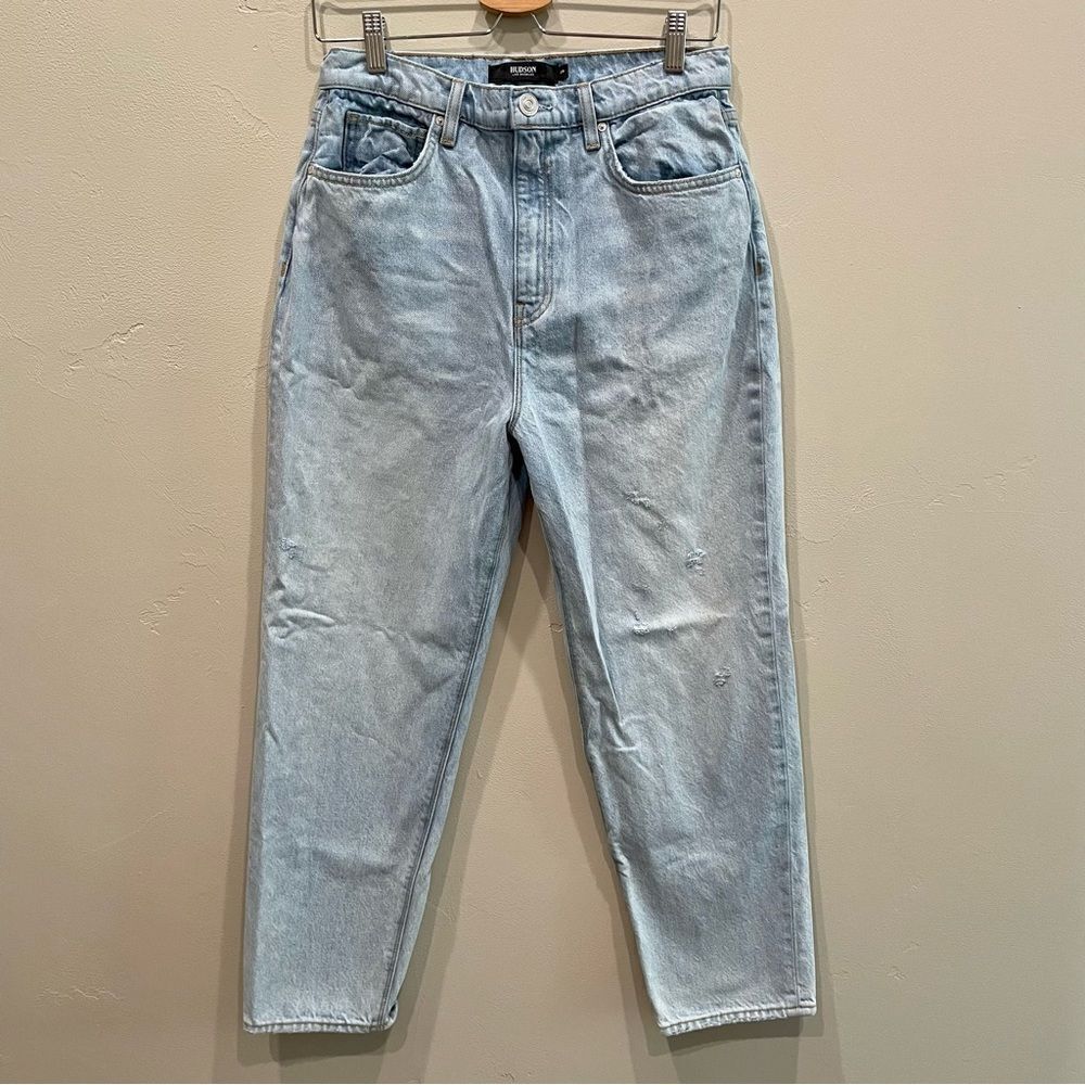 Hudson Elly Extra High Waisted Tapered Crop Jeans - Size: 29